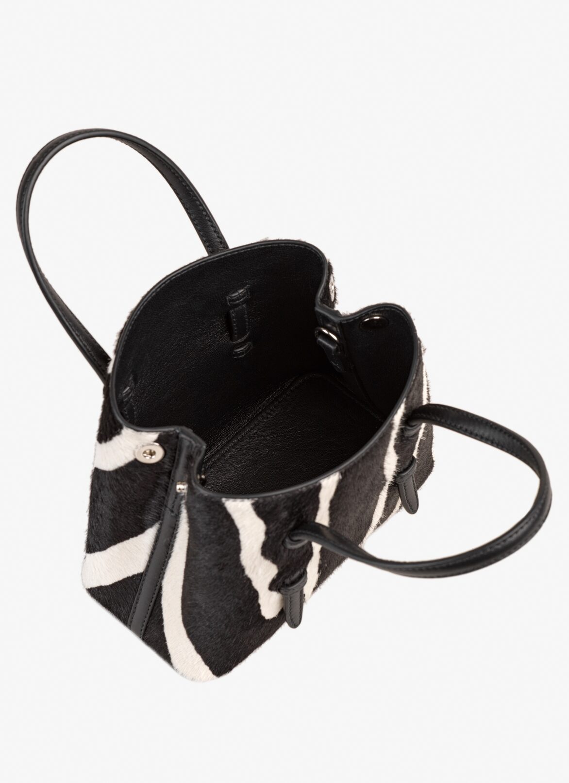 Mina 16 bag in calfskin ALAÏA WHITE/BLACK MINA 16 BAG IN CALFSKIN